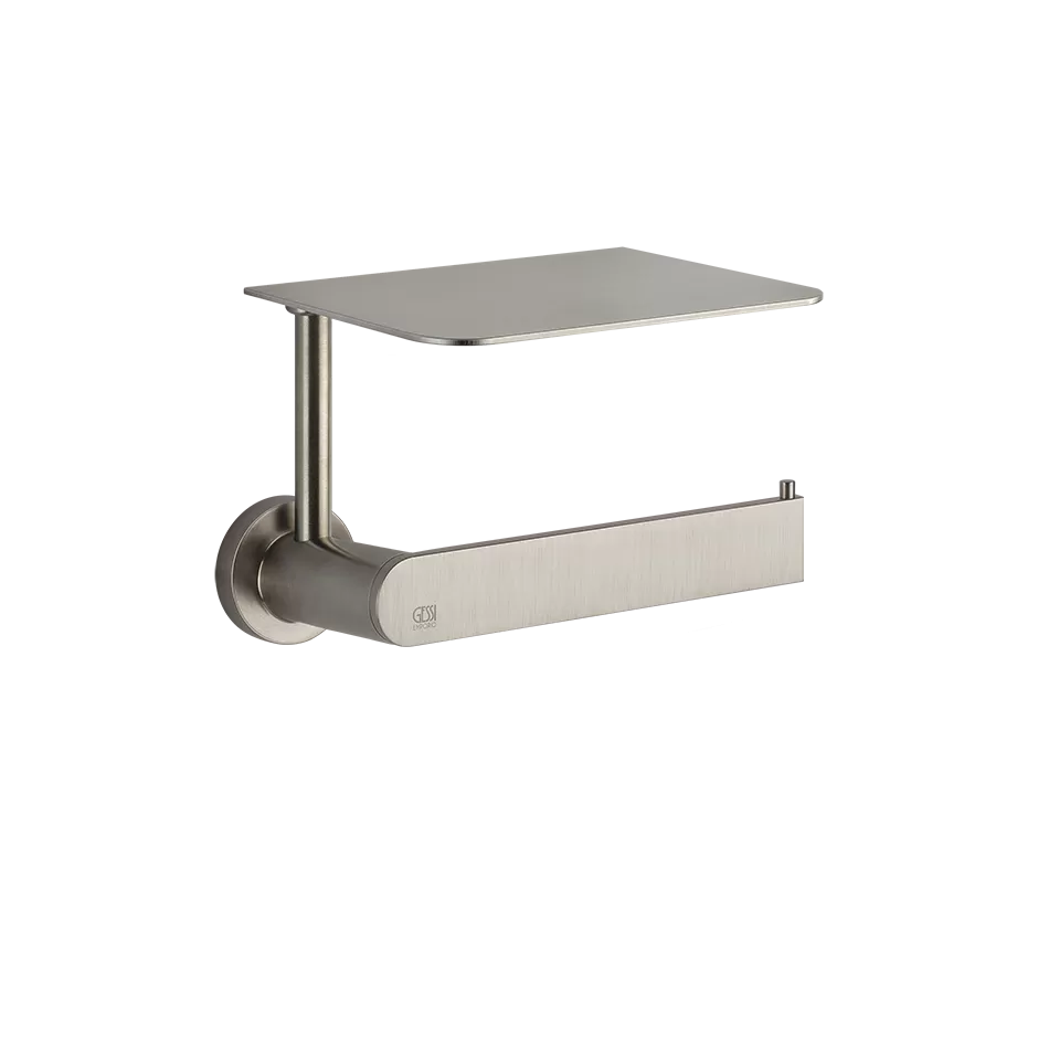 Gessi Emporio accessories Настенный держатель для туалетной бумаги с крышкой, цвет: Finox Brushed Nickel