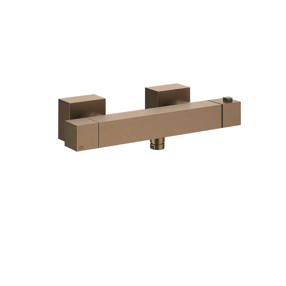 Смеситель для душа настенный термостатический RETTANGOLO K 710 Brass PVD GESSI