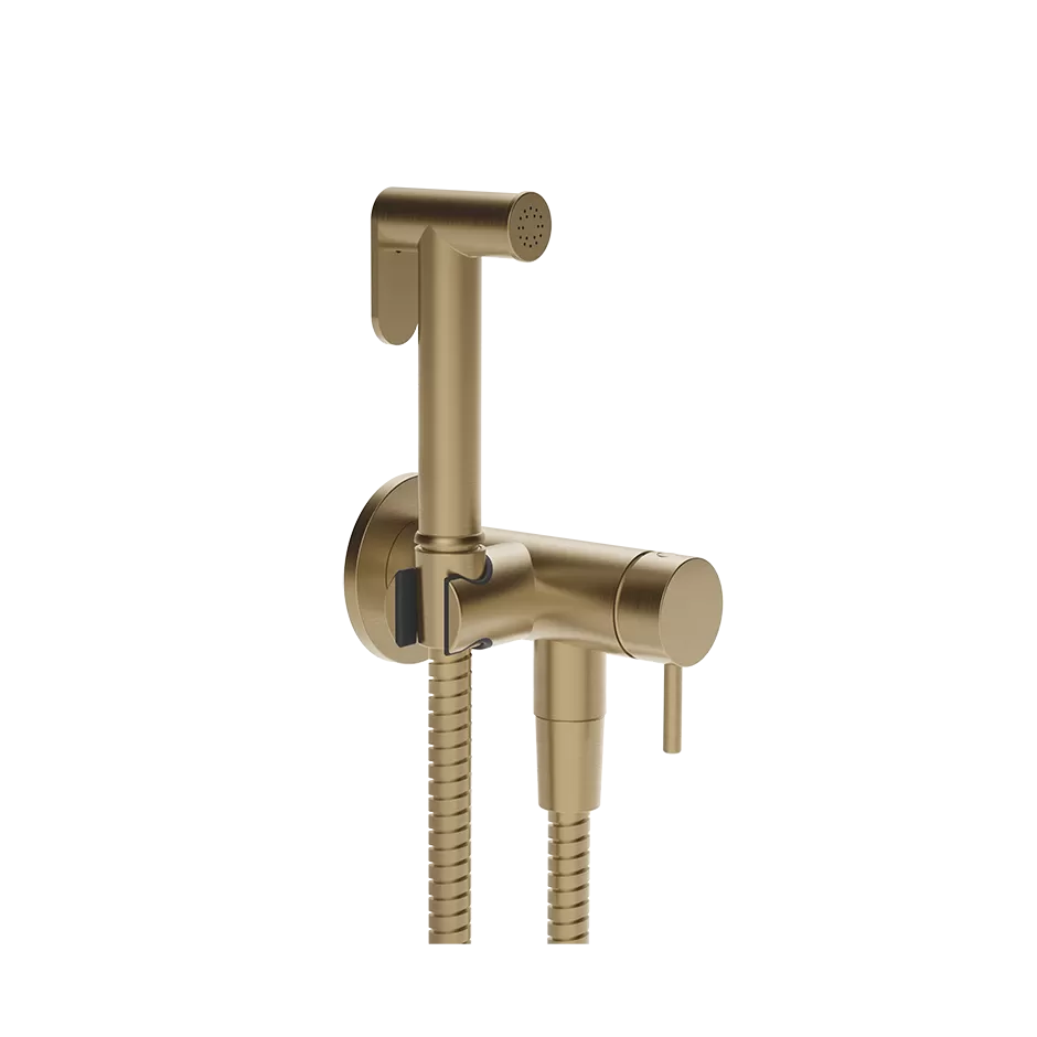 Гигиенический душ комплект со смесителем GESSI316 FLESSA 726 Warm Bronze Br. PVD GESSI