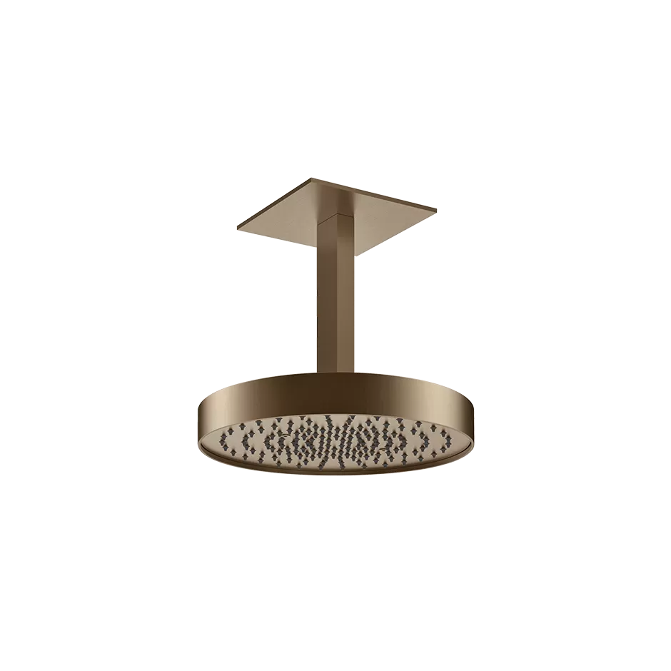 Верхний душ потолочный с регулировкой наклона gessi incastri 761 coffee bronze brushed pvd