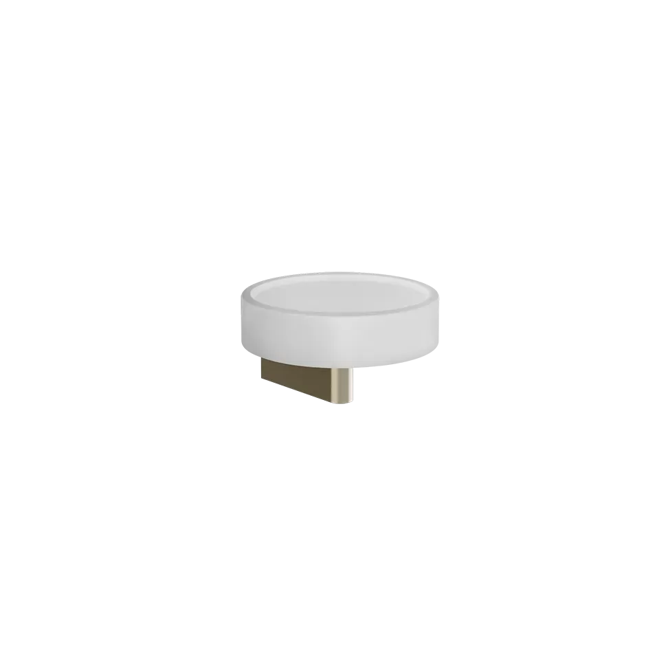 Мыльница настенная белое стекло ORIGINI 726 Warm Bronze Br. PVD GESSI