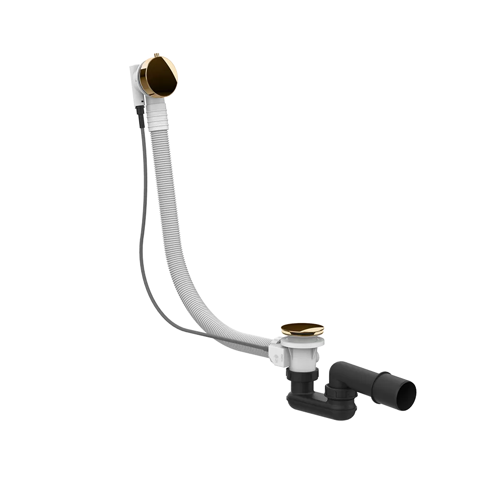 Слив-перелив для ванны полуавтоматический длина 70см 735 Warm Bronze PVD GESSI