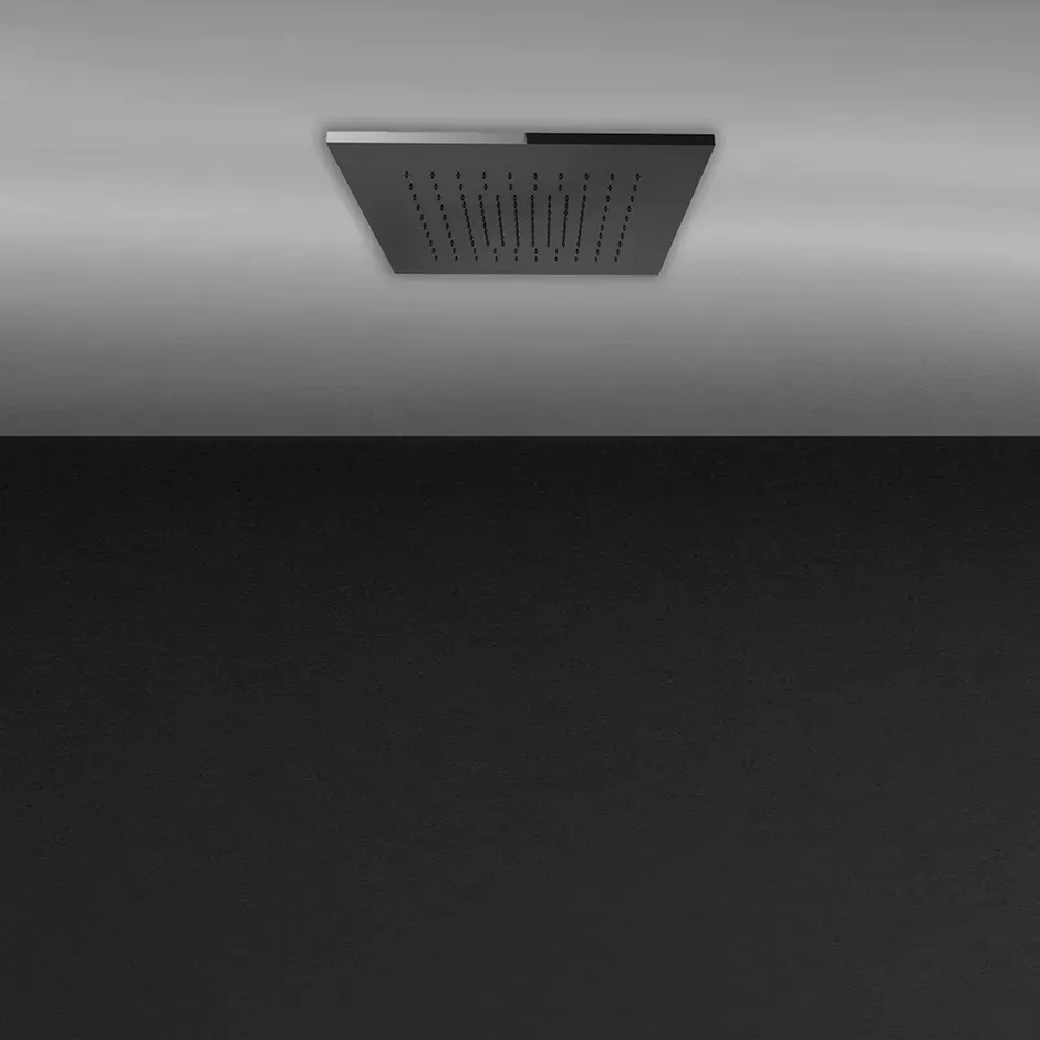 Встраиваемая в потолок душевая система 350х350. ТРОПИЧЕСКИЙ ЛИВЕНЬ. Доукомплектовать накладной панелью