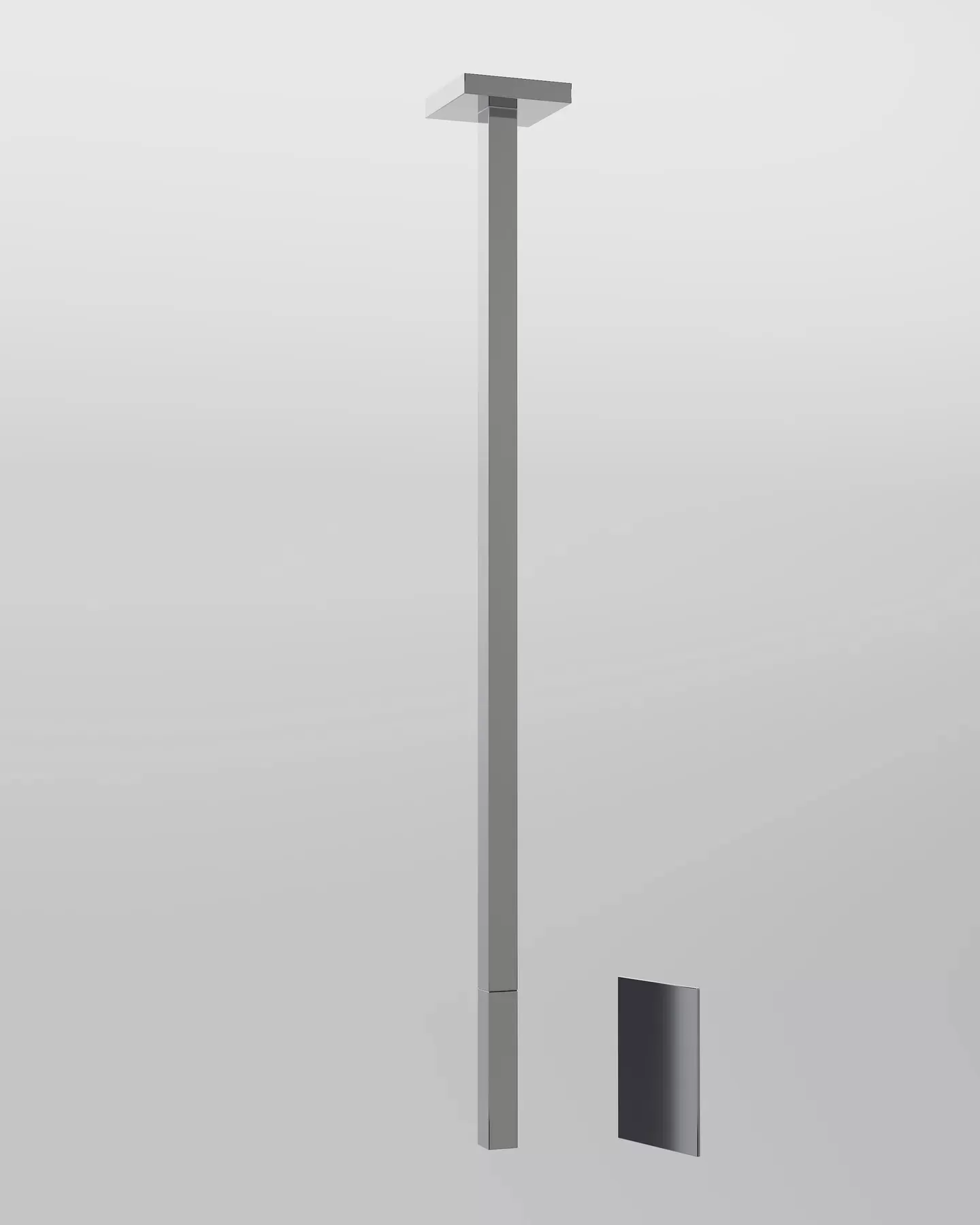 Внешняя часть для Потолочный электронный смеситель с длиной под заказ с кран-фильтром для регулировки температуры и напора воды.