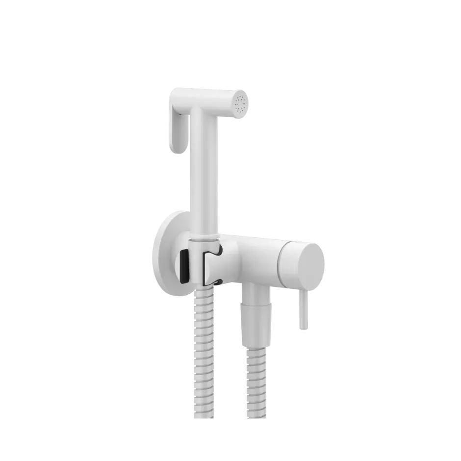 Гигиенический душ комплект со смесителем GESSI316 FLESSA 279 Matte White GESSI