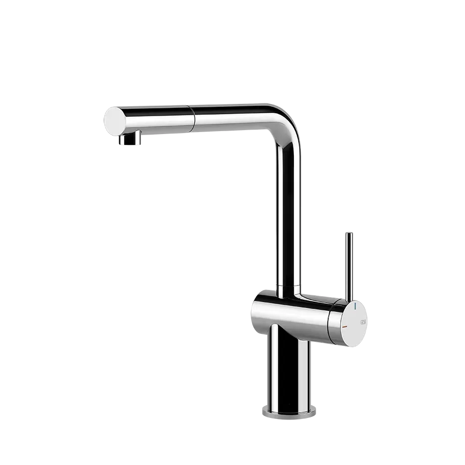 Смеситель для кухни вытяжной излив INEDITO 299 Black XL GESSI