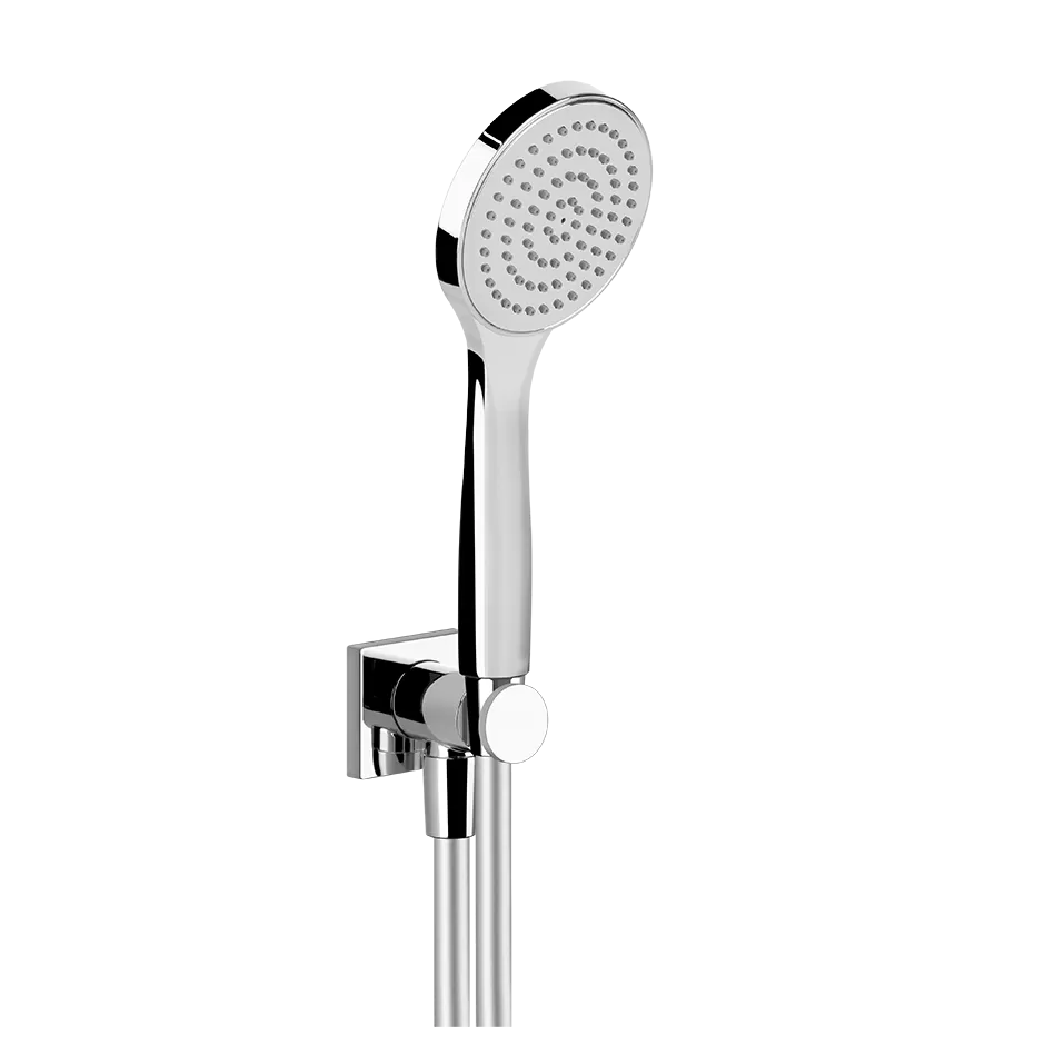 Gessi Emporio shower Душевой комплект, состоящий из вывода воды, держателя, шланга 1,50 м и лейки, цвет: Chrome