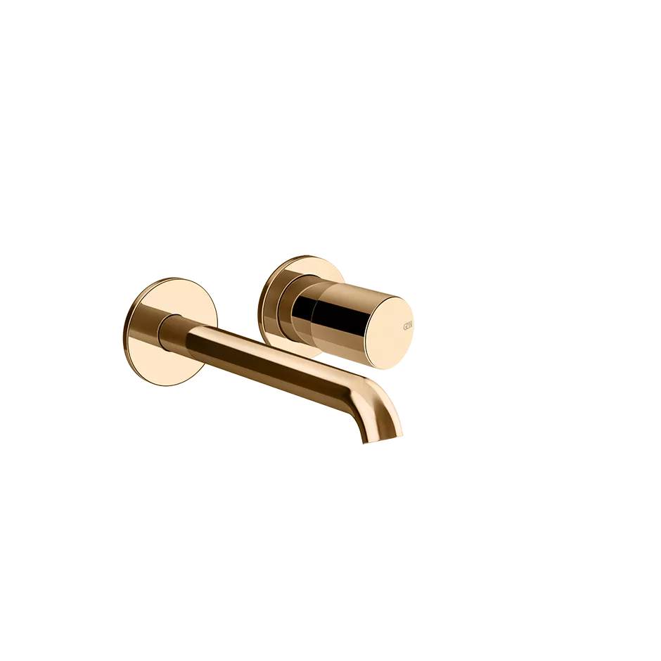 Смеситель для раковины настенный скрытого монтажа с средним изливом HABITO UNITO 735 Warm Bronze PVD GESSI