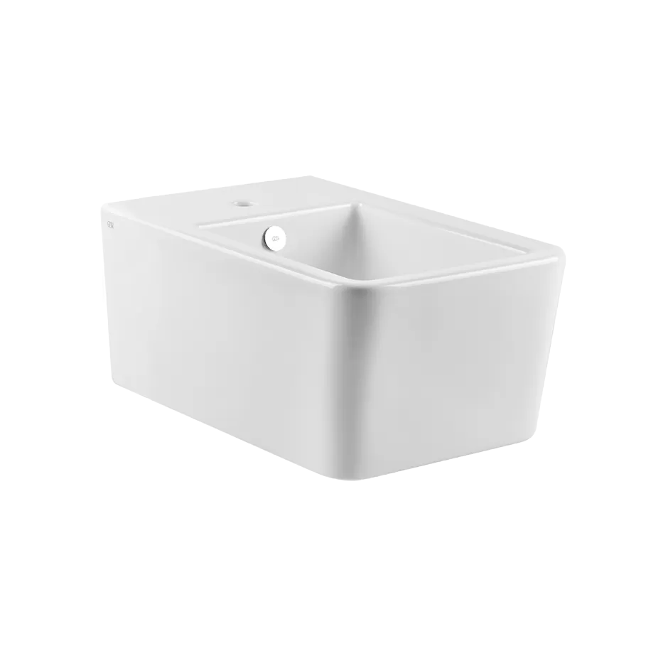 Биде подвесное пробки боковых отверстий в отделке 031 RETTANGOLO 518 White Europe Ceramic GESSI
