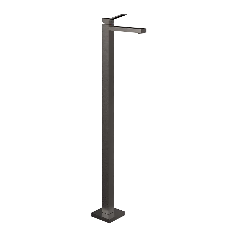 Смеситель для раковины напольный RETTANGOLO K 707 Black Metal Brushed PVD GESSI