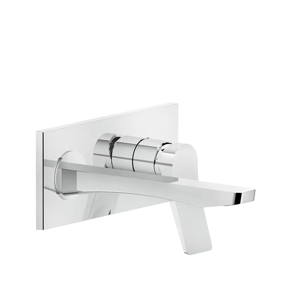 Смеситель для раковины настенный скрытого монтажа с средним изливом RILIEVO 710 Brass PVD GESSI