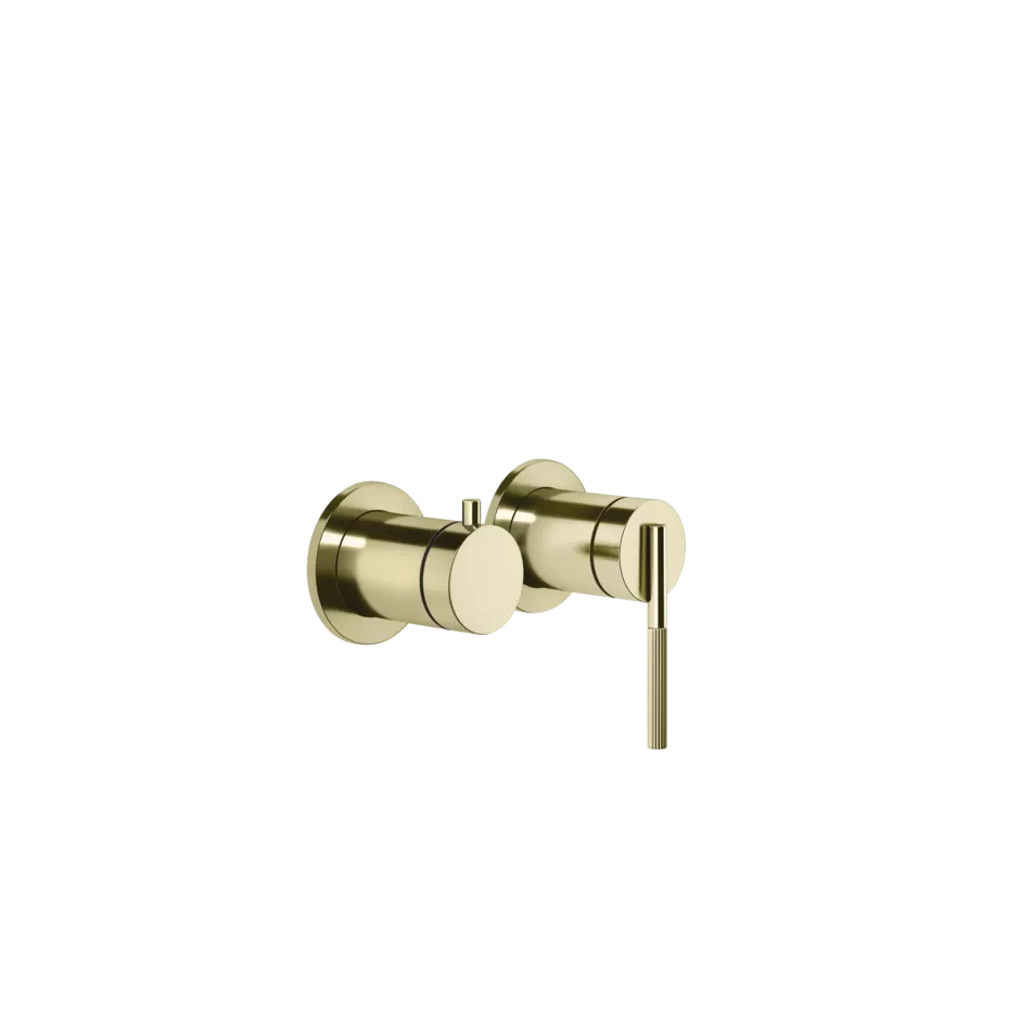 Смеситель для ванны/душа скрытого монтажа внешняя часть 2 потока INGRANAGGIO 710 Brass PVD GESSI