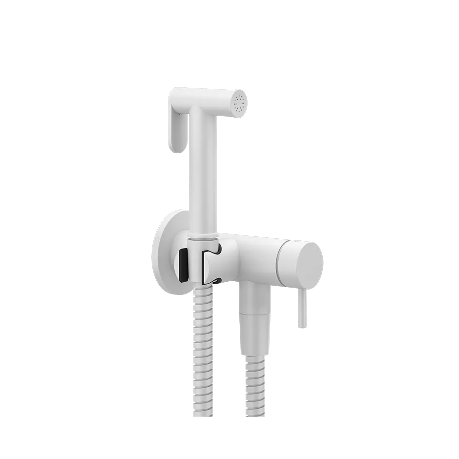 Гигиенический душ комплект со смесителем GESSI316 FLESSA 279 Matte White GESSI