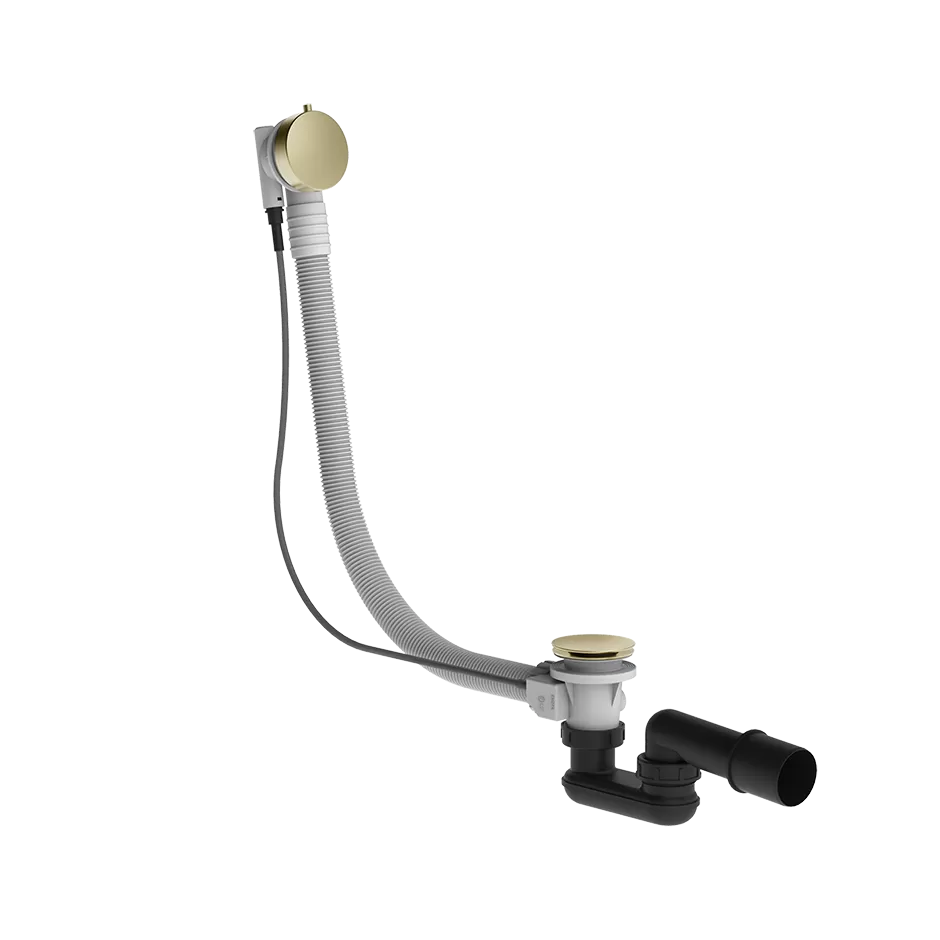 Слив-перелив для ванны полуавтоматический длина 70см 727 Brushed Brass PVD GESSI