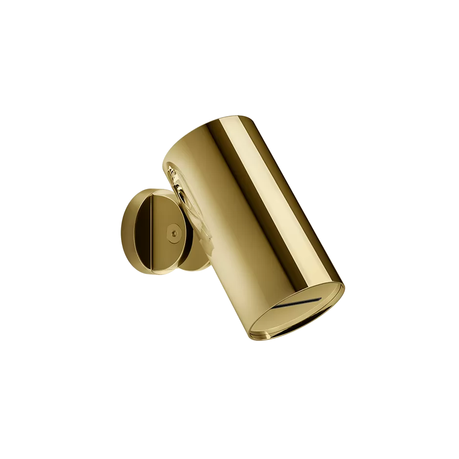 Верхний душ Ø79 настенный монтаж водопад SPOTWATER 246 Gold PVD GESSI
