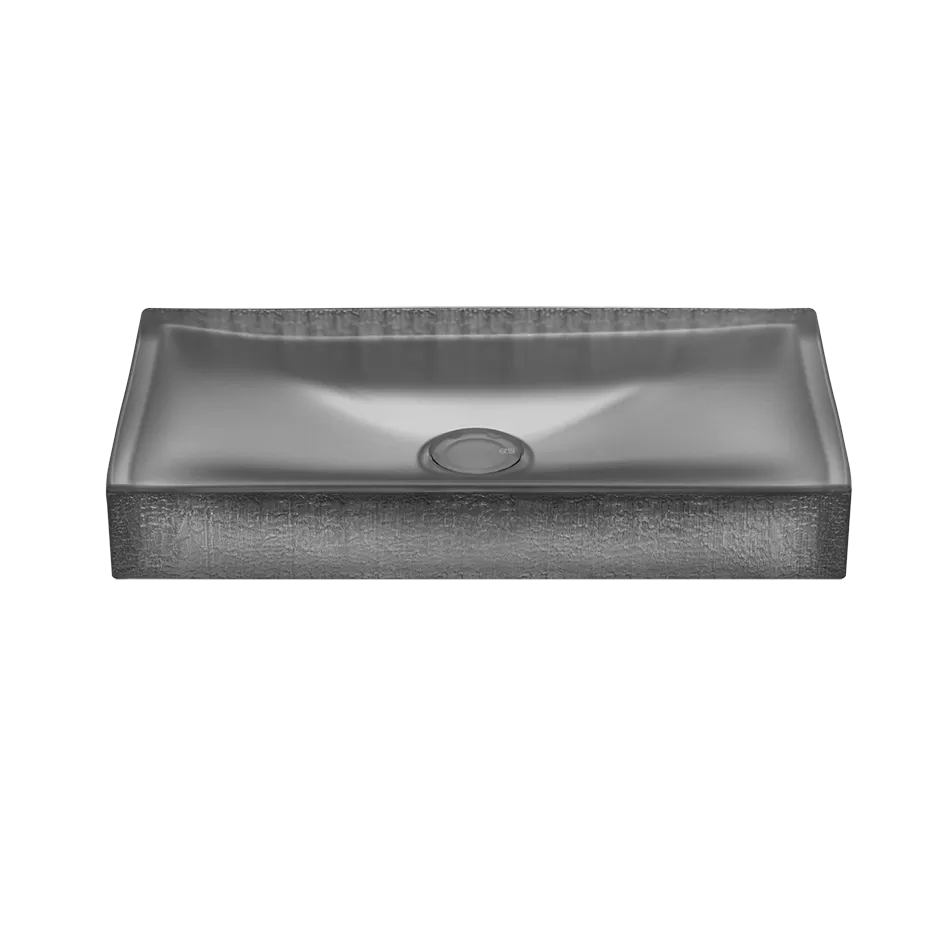 Настольная раковина без переливного слива 650x400 мм. сливное устройство для раковины 01313 в комплект не входит. gessi incastri 561 ghiaccio