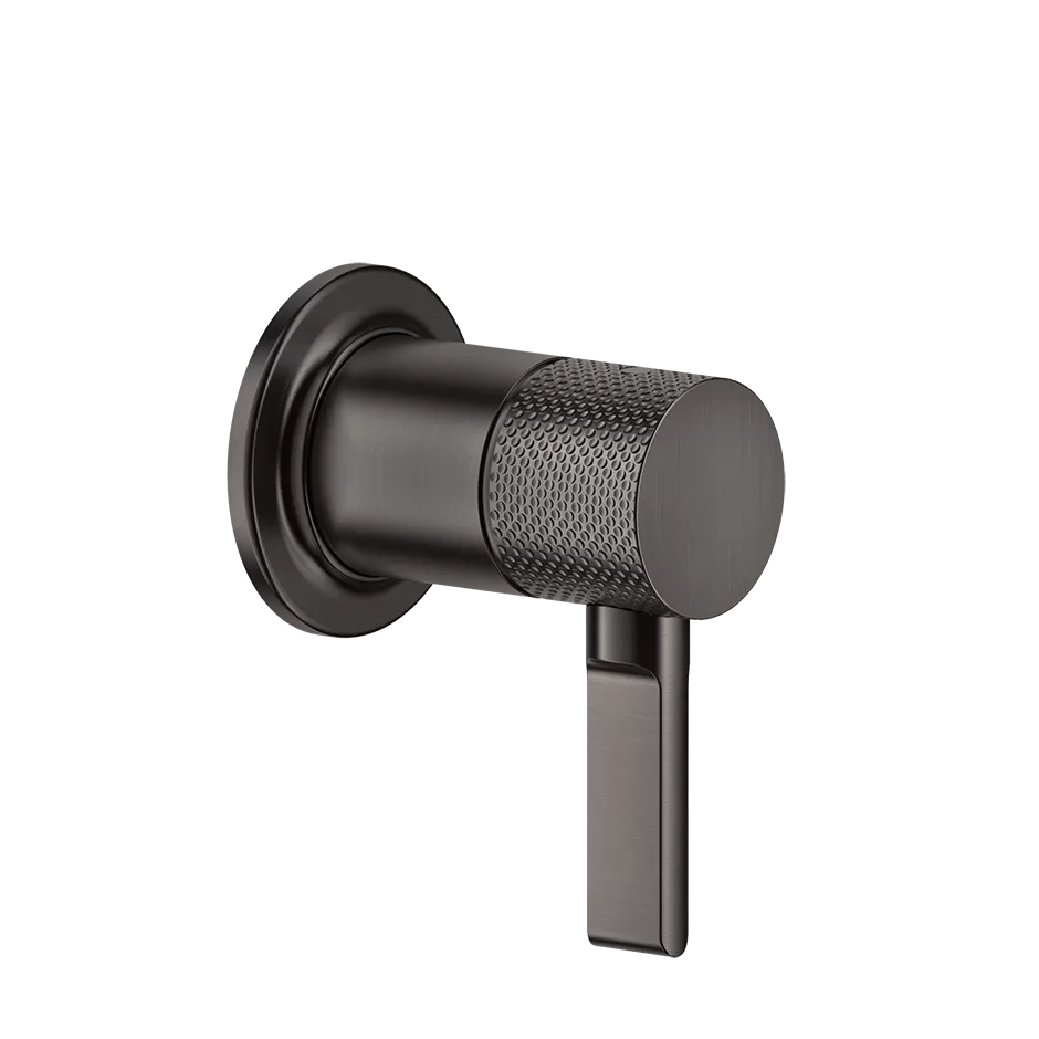 Смеситель для душа скрытого монтажа внешняя часть 1 поток INCISO 707 Black Metal Brushed PVD GESSI