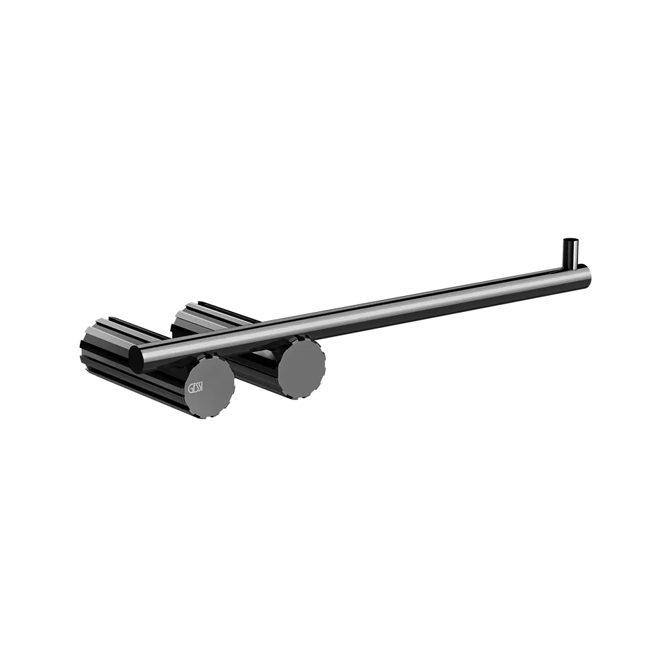 Настенный держатель для рулона бумаги. gessi incastri 706 black metal pvd