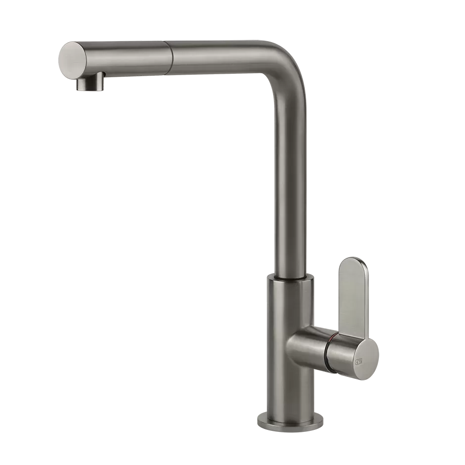 Смеситель для кухни вытяжной излив ACCIAIO 239 Steel Brushed GESSI
