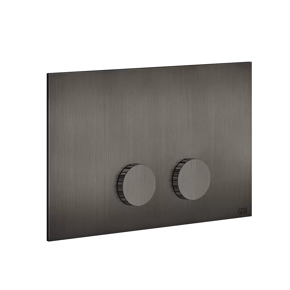 Кнопка смыва для инсталляции geberit sigma 8 / sigma 12 INGRANAGGIO 707 Black Metal Brushed PVD GESSI