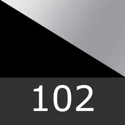102 Черный глянцевый/хром