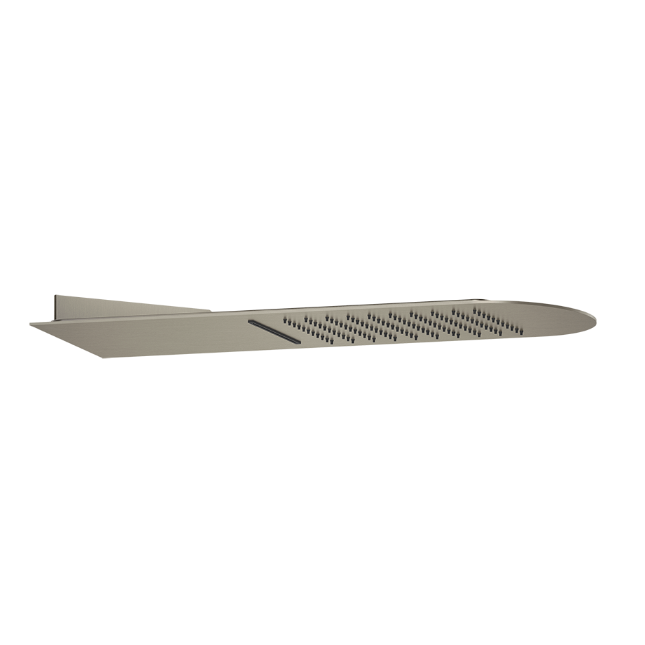 Верхний душ 195x620 настенный монтаж тропический ливень/водопад TREMILLIMETRI 239 Steel Brushed GESSI