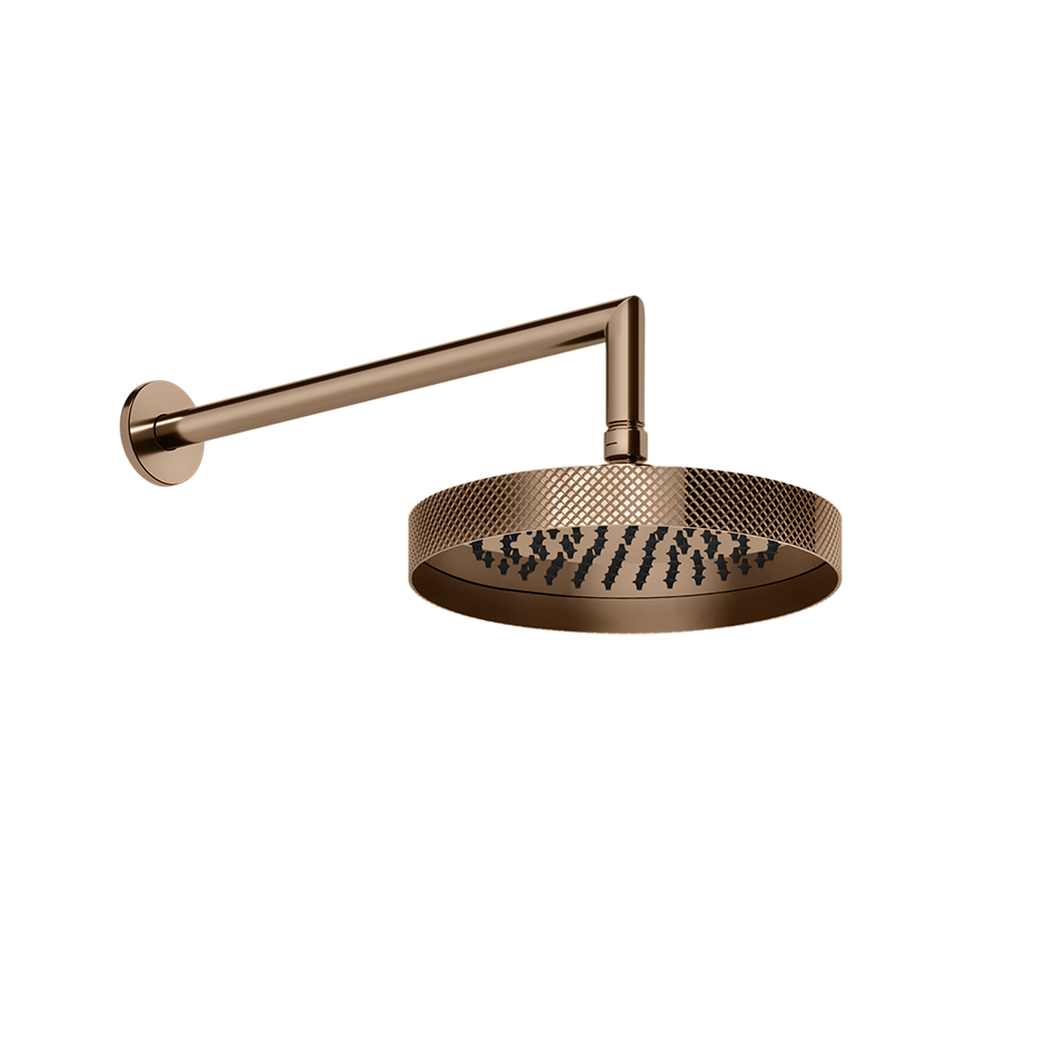 Верхний душ Ø218 настенный монтаж тропический ливень ANELLO 030 Copper PVD GESSI