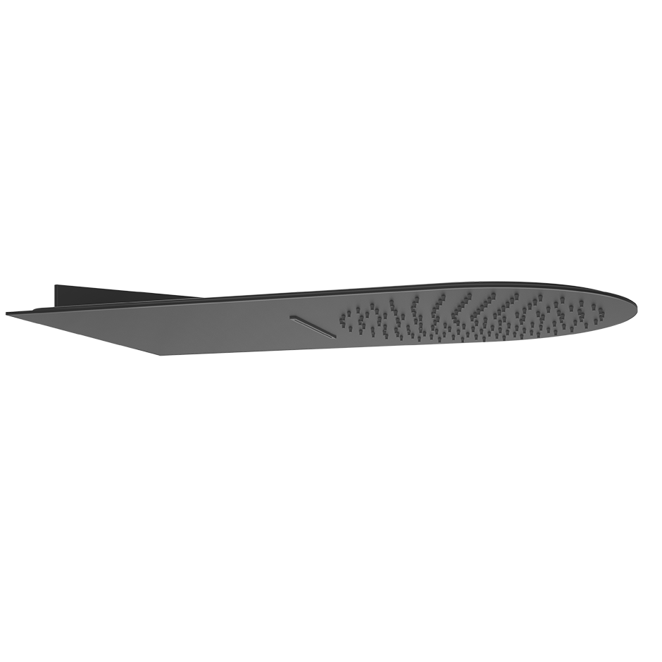Верхний душ 300x550 настенный монтаж тропический ливень/водопад TREMILLIMETRI 299 Black XL GESSI