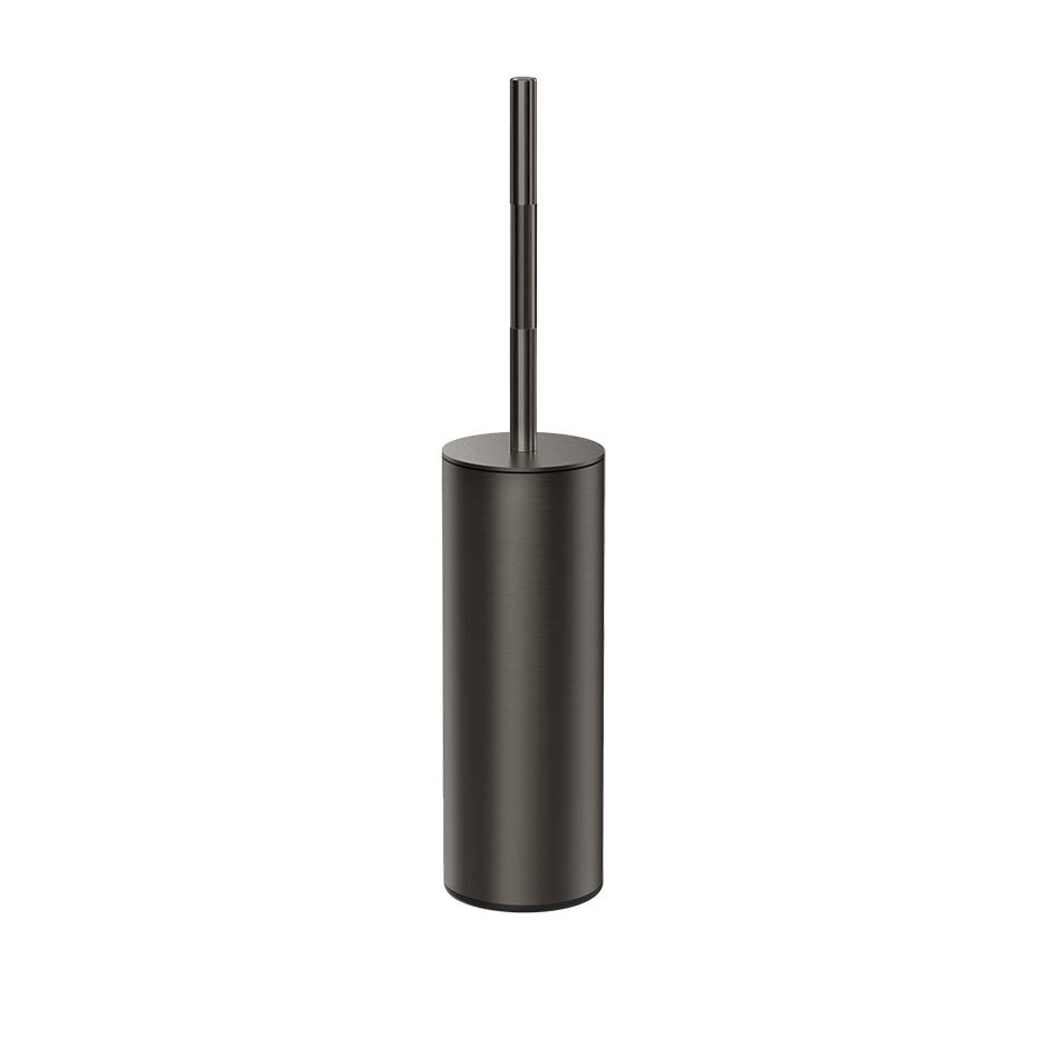Напольная подставка для туалетной щетки. gessi incastri 707 black metal brushed pvd