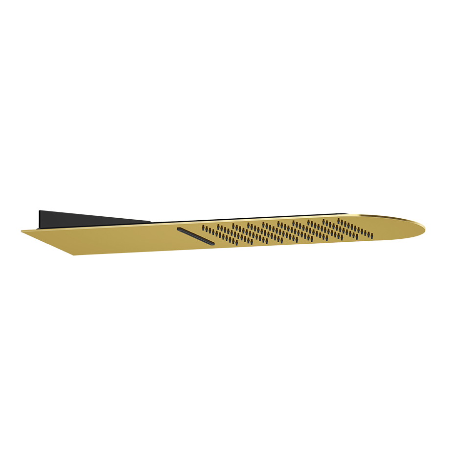 Верхний душ 195x620 настенный монтаж тропический ливень/водопад TREMILLIMETRI 246 Gold PVD GESSI
