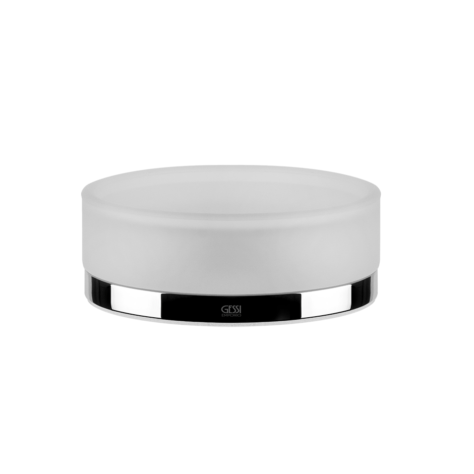 Мыльница настольная белое стекло EMPORIO 031 Chrome GESSI