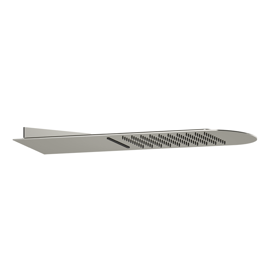 Верхний душ 195x620 настенный монтаж тропический ливень/водопад TREMILLIMETRI 238 Mirror Steel GESSI