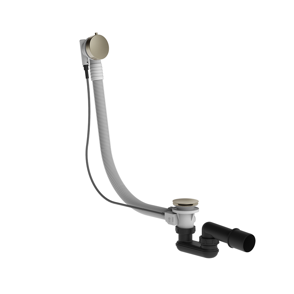 Слив-перелив для ванны полуавтоматический длина 70см 149 Finox Brushed Nickel GESSI