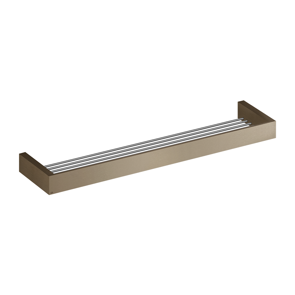Полка 60 см gessi incastri 761 coffee bronze brushed pvd