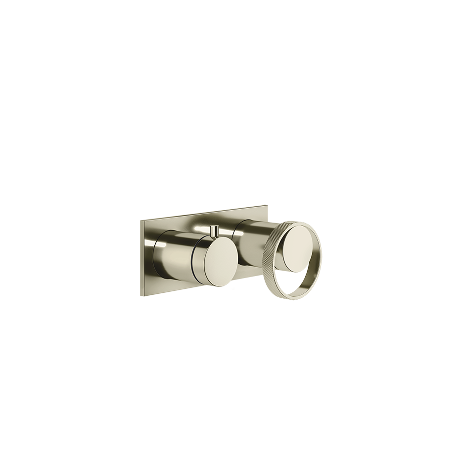 Смеситель для ванны/душа скрытого монтажа внешняя часть 2 потока ANELLO 720 Nickel PVD GESSI