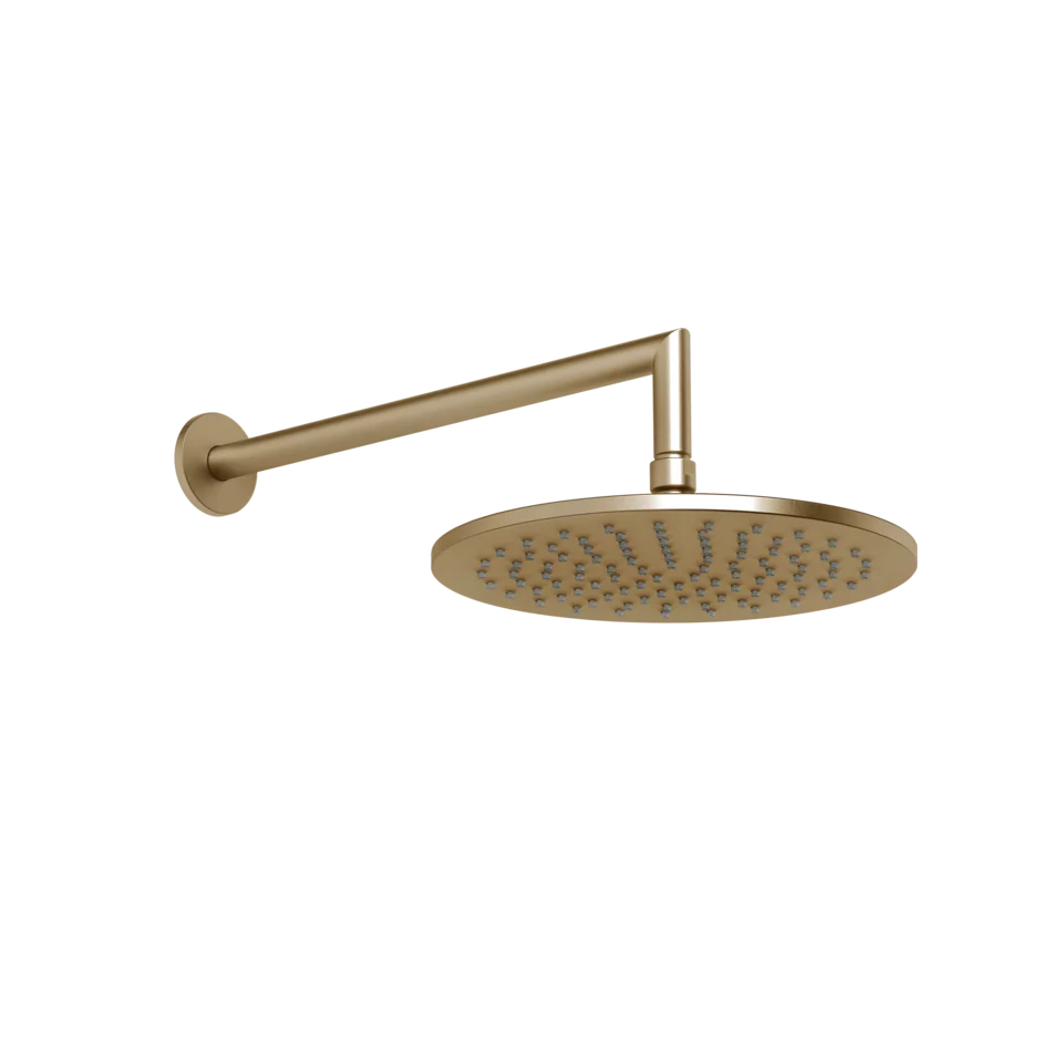 Верхний душ Ø250 настенный монтаж тропический ливень ANELLO 726 Warm Bronze Br. PVD GESSI