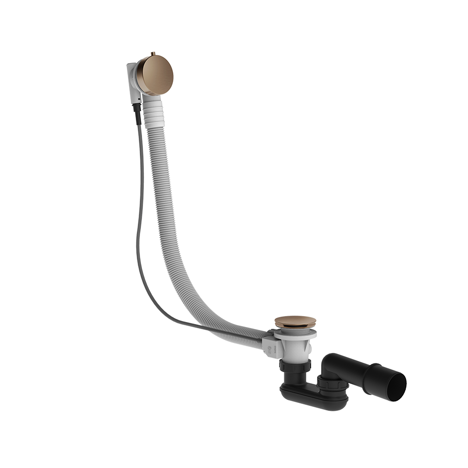 Слив-перелив для ванны полуавтоматический длина 70см 708 Copper Brushed PVD GESSI