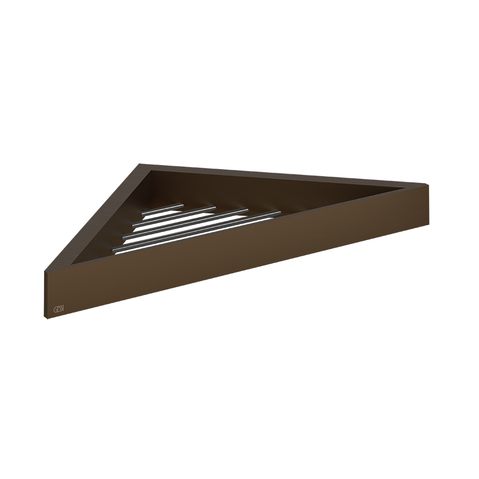 Полка настенная для ванны/душа gessi incastri 845 dark bronze