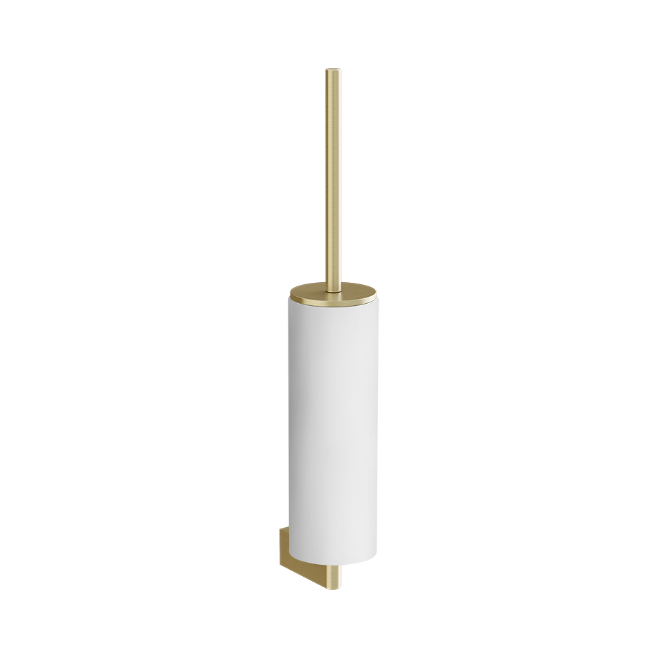 Ершик настенный белая колба ORIGINI 727 Brushed Brass PVD GESSI