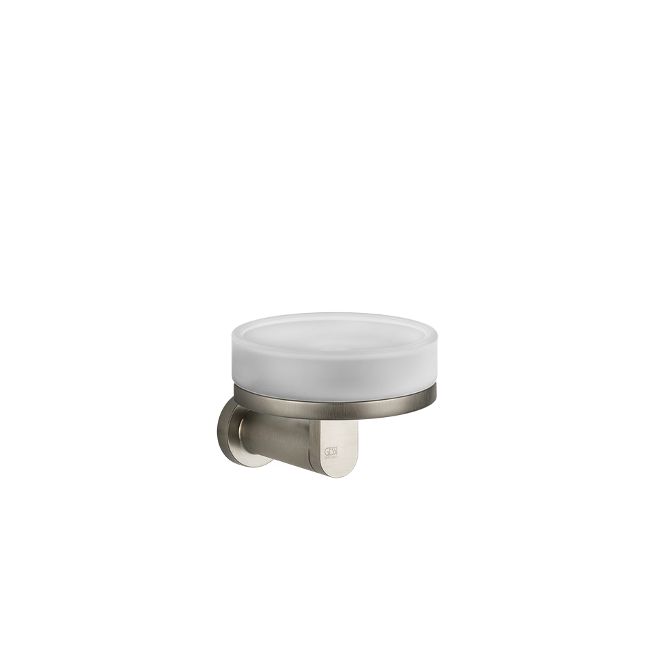 Мыльница настенная белое стекло EMPORIO 149 Finox Brushed Nickel GESSI
