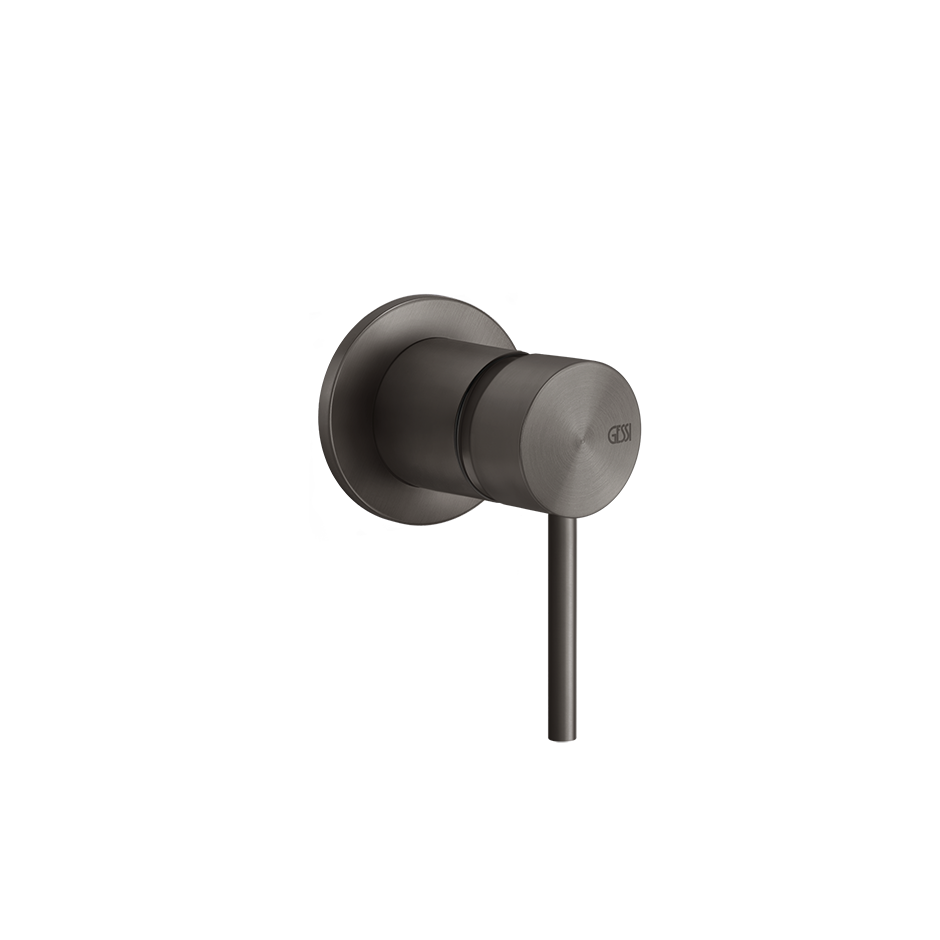 Смеситель для душа скрытого монтажа внешняя часть 1 поток FLESSA 707 Black Metal Brushed PVD GESSI