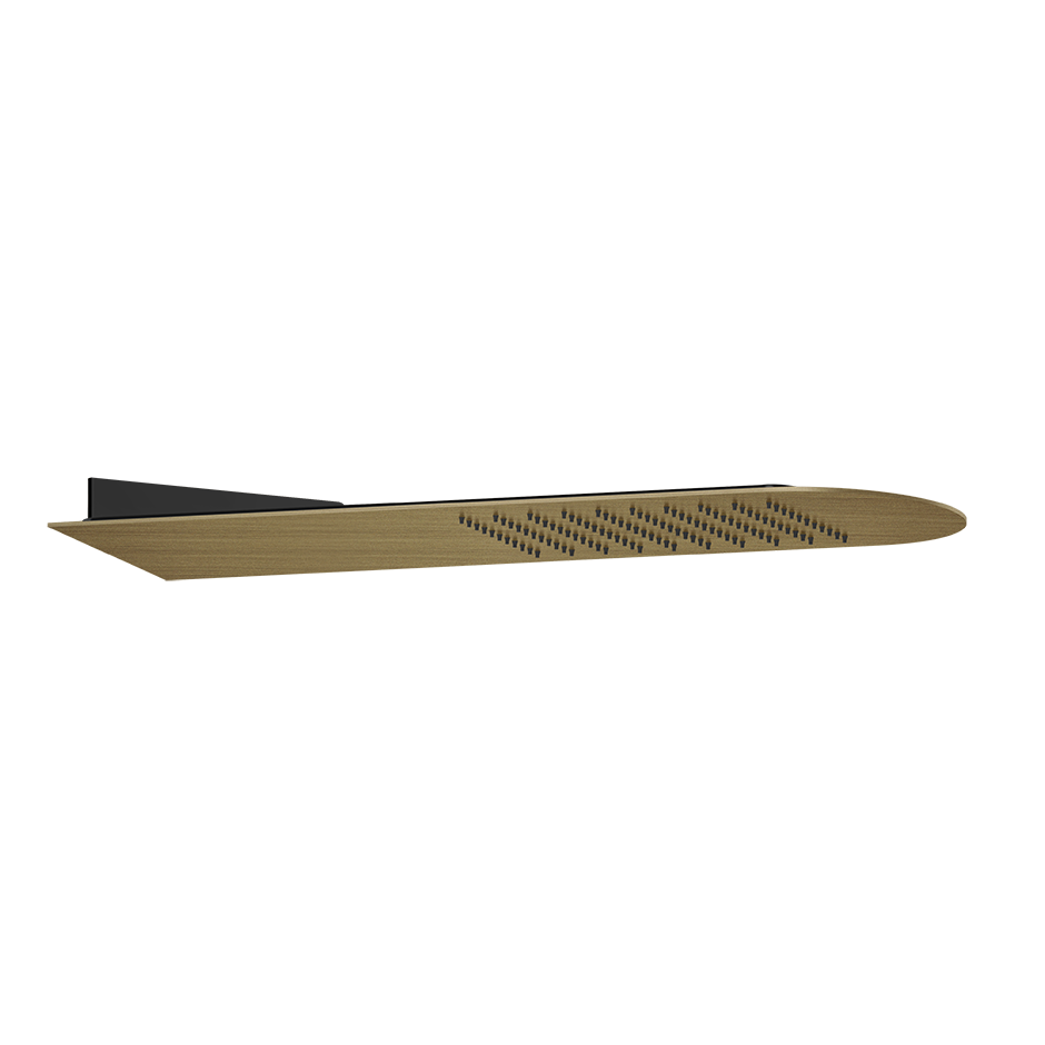 Верхний душ 195x620 настенный монтаж тропический ливень TREMILLIMETRI 713 Antique Brass GESSI