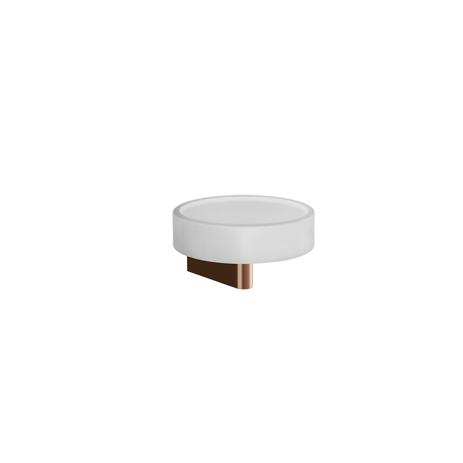 Мыльница настенная белое стекло ORIGINI 030 Copper PVD GESSI
