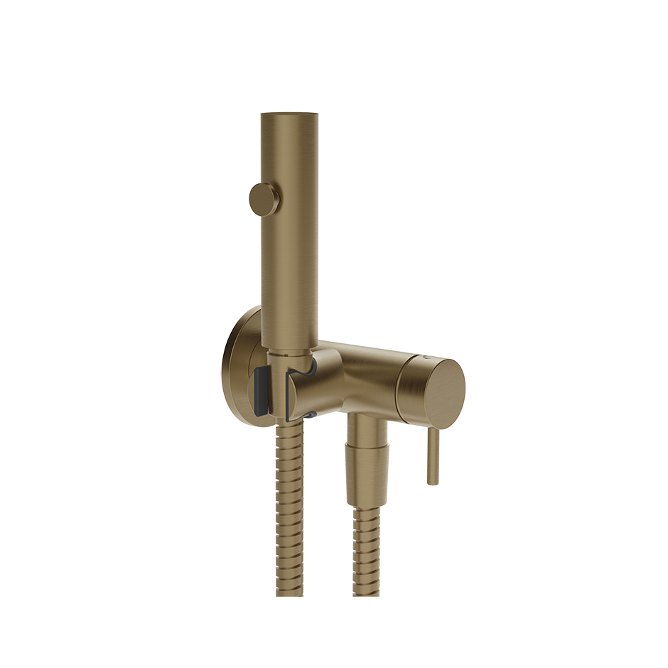 Гигиенический душ со смесителем GESSI INVERSO 791 Deep Bronze Brushed