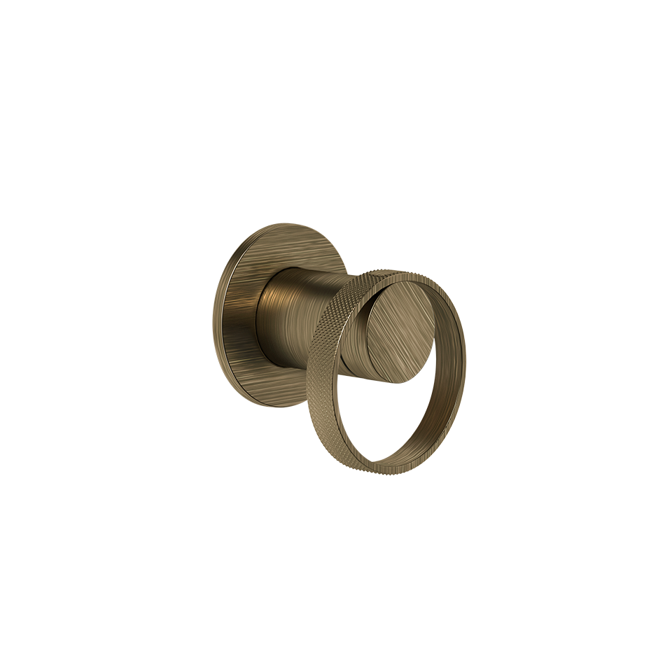 Смеситель для душа скрытого монтажа внешняя часть 1 поток ANELLO 713 Antique Brass GESSI