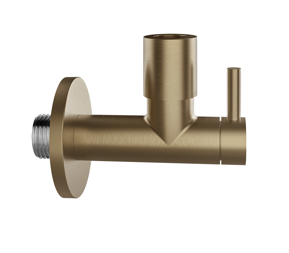 Вентиль под раковину с фильтром и соединением 1/2 дюйма gessi incastri 791 deep bronze brushed pvd
