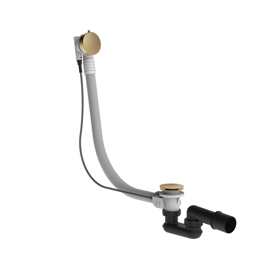 Слив-перелив для ванны полуавтоматический длина 70см 726 Warm Bronze Br. PVD GESSI