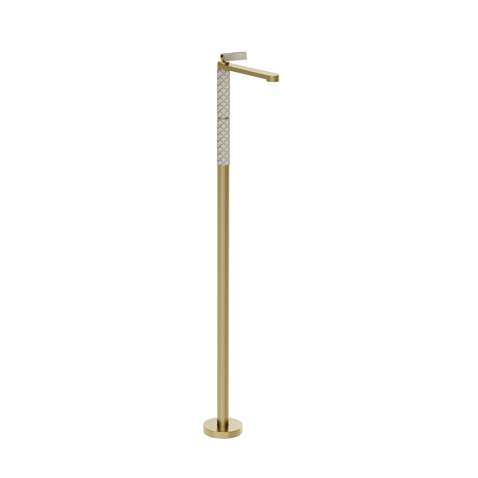 78495.435 Внешняя часть отдельно стоящего смесителя для раковины. С отделкой под кожу.