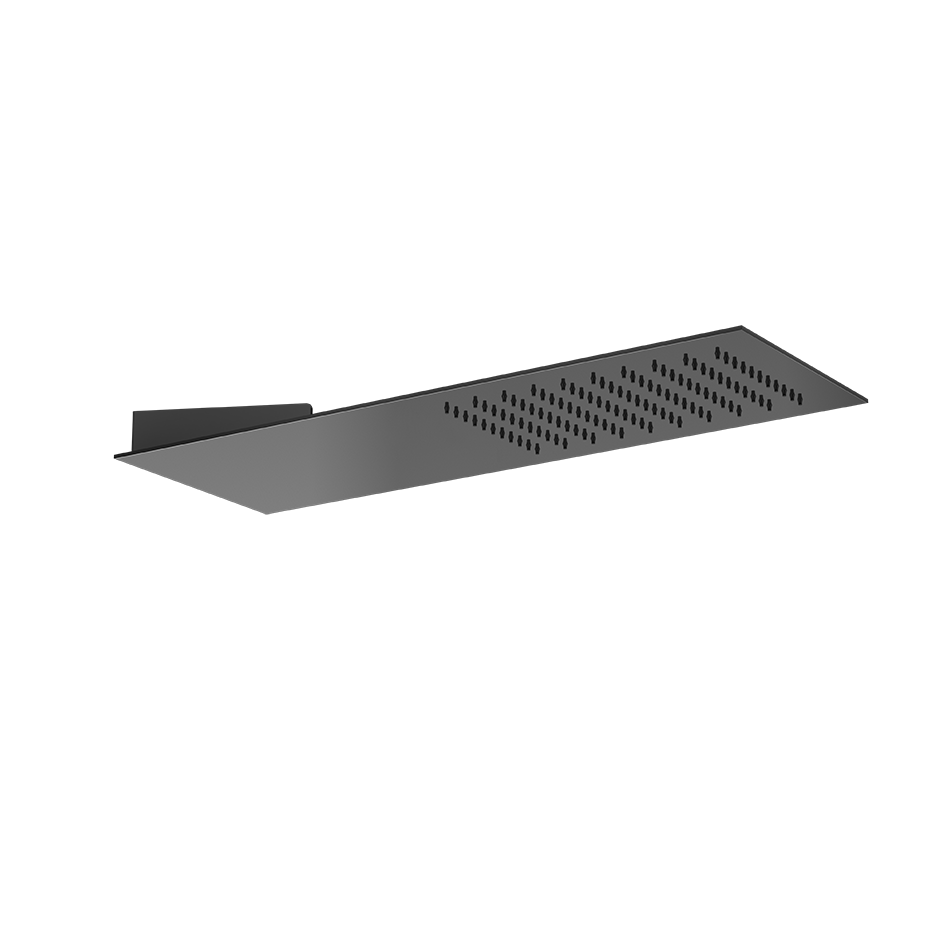 Верхний душ 195x550 настенный монтаж тропический ливень TREMILLIMETRI 706 Black Metal PVD GESSI