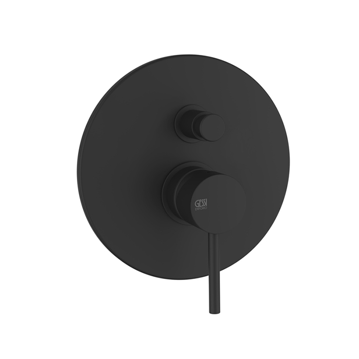 Смеситель для ванны/душа скрытого монтажа внешняя часть 2 потока EMPORIO VIA TORTONA 299 Black XL gessi